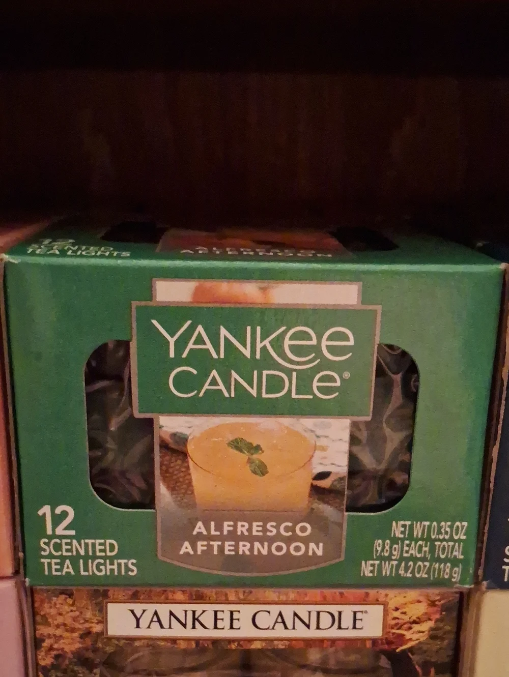 Yankee Candle Green Alfresco Afternoon Scented Tea Lights